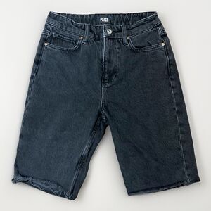 PAIGE Robbie High Rise Black Bermuda Shorts Size 25